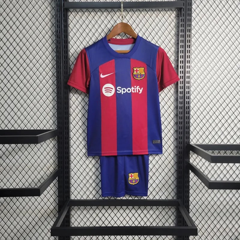 Maillot et short Barcelone 2023/2024 – Enfant – Domicile