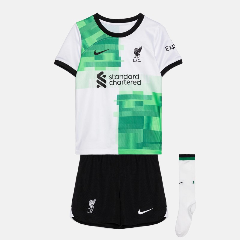 Maillot et short Liverpool 2023/2024 – Enfant – Extérieur