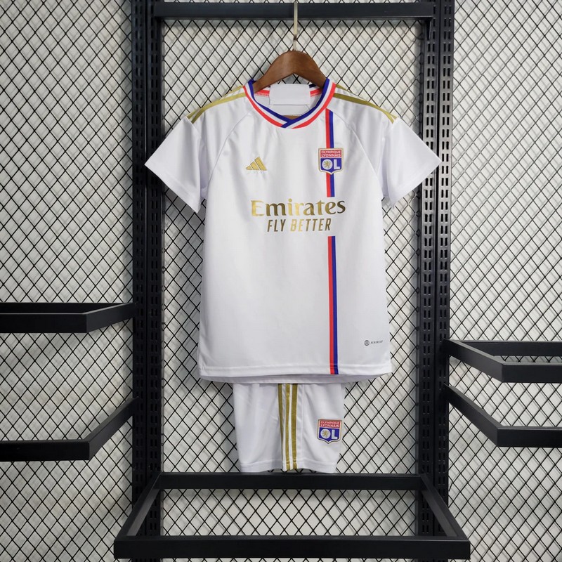 Maillot et short Olympique Lyonnais 2023/2024 – Enfant – Domicile