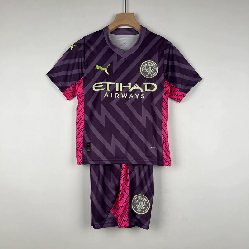 Maillot et short Manchester City 2023/2024 – Enfant – Gardien