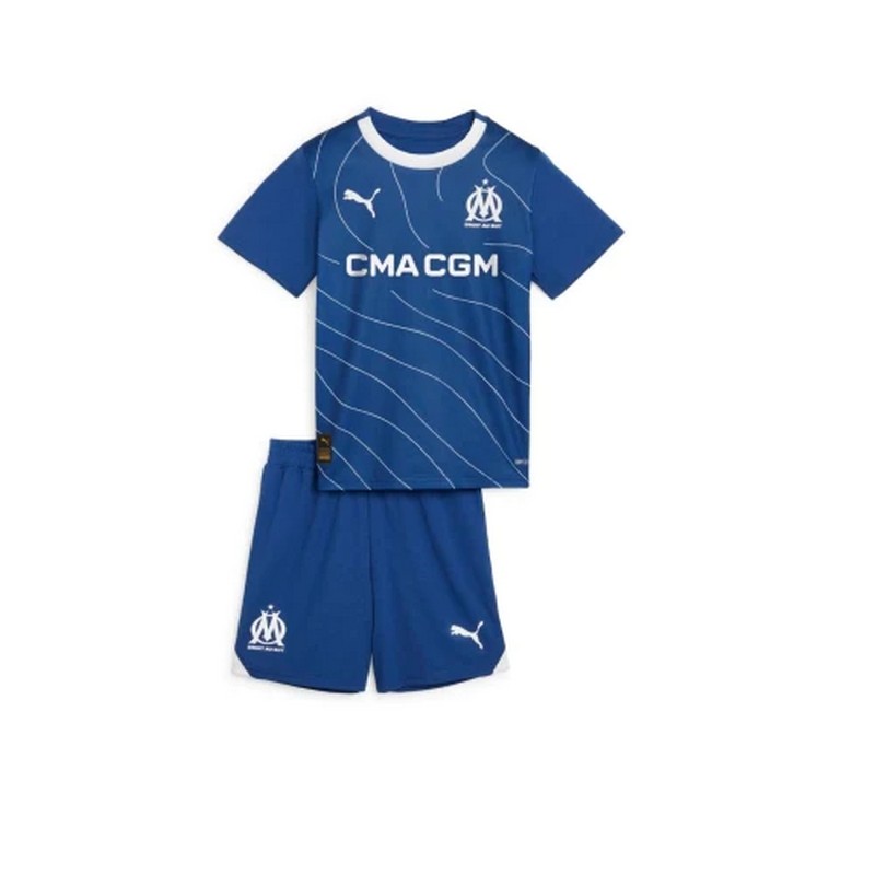 Maillot et short Olympique de Marseille 2023/2024 – Enfant – Extérieur