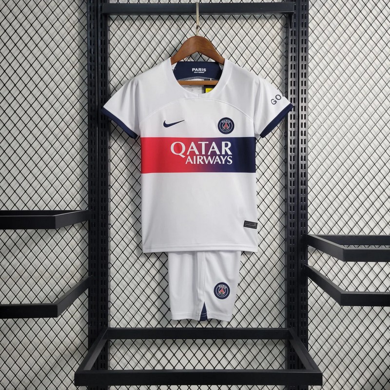 Maillot et short Paris Saint Germain 2023/2024 – Enfant – Extérieur