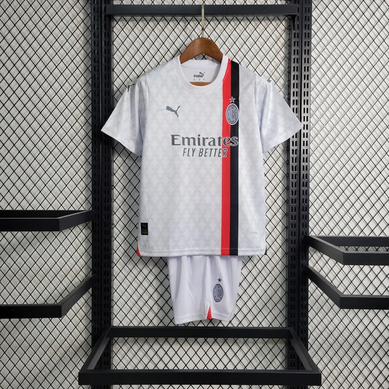 Maillot et short Milan AC 2023/2024 – Enfant – Extérieur