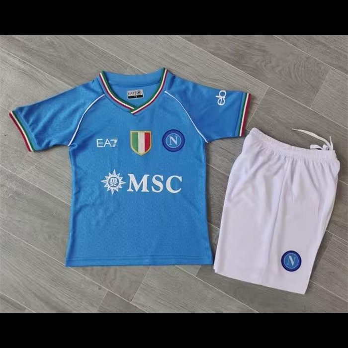 Maillot et short SSC Naples 2023/2024 – Enfant – Domicile